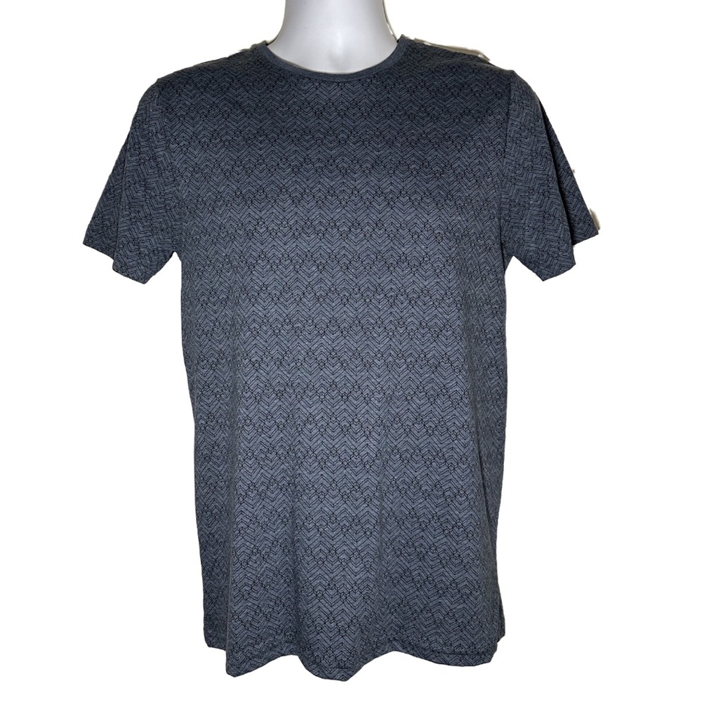 Men's Navy Patterned T-Shirt
